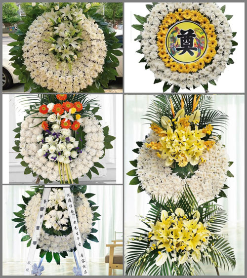 山东青岛黄岛区大村镇中村花圈速递